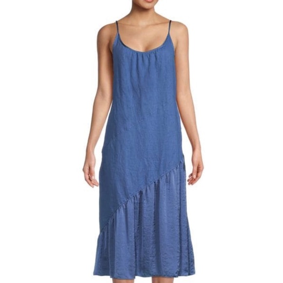 DKNY PURE Dresses & Skirts - 💥NWT💥 DKNY Pure Chambray Slip Dress- Size Large